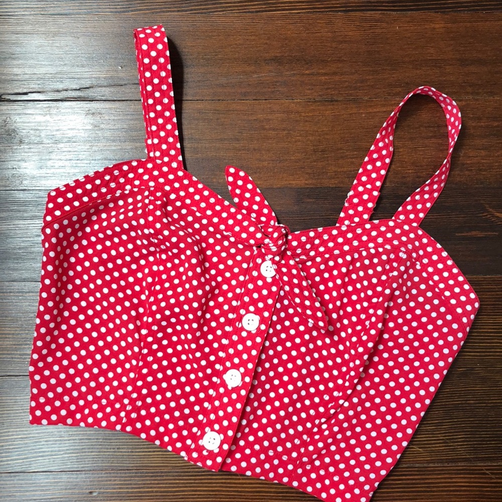 Red retro top